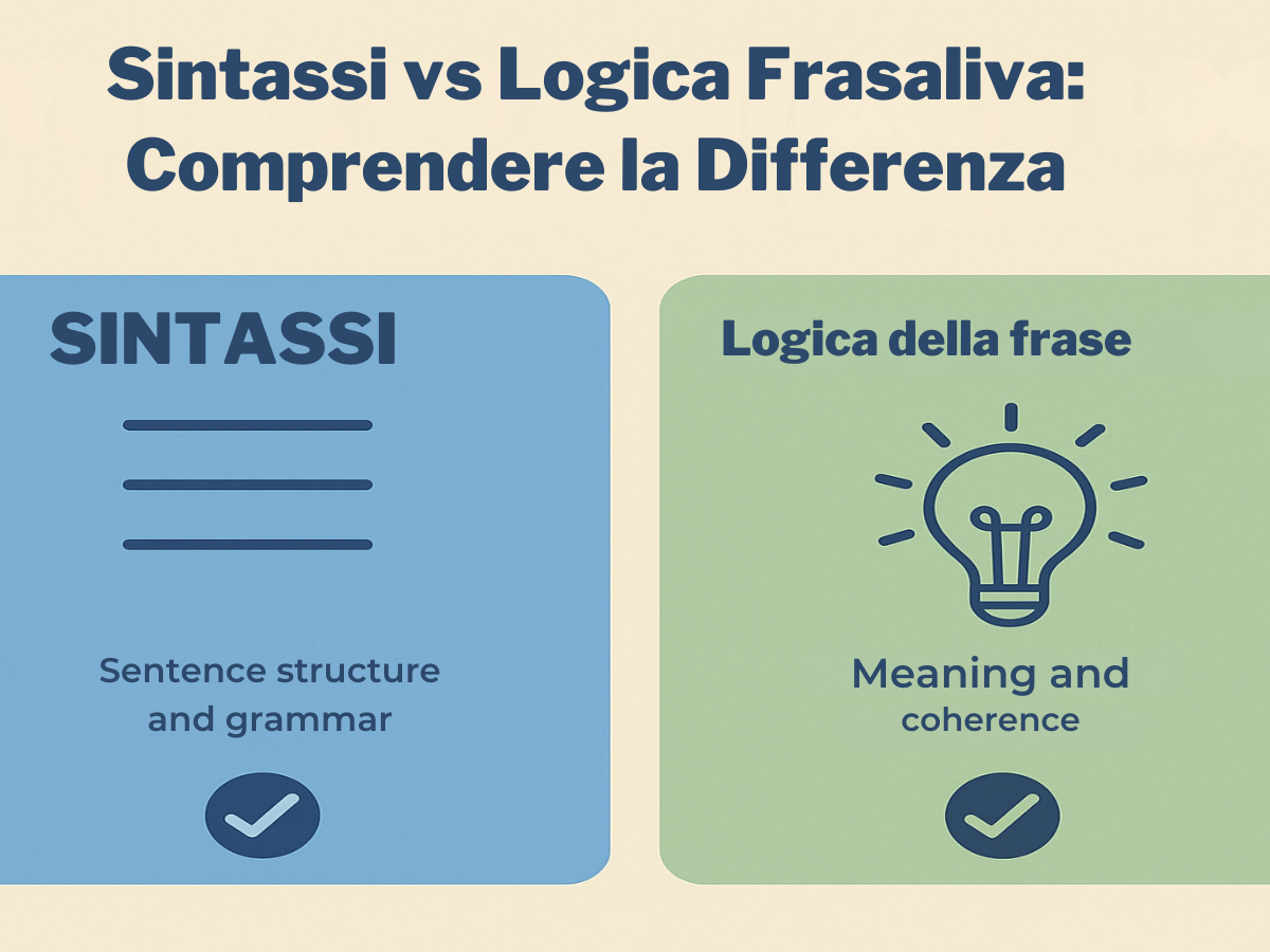 Sintassi Vs Logica Della Frase: Comprendere La Differenza